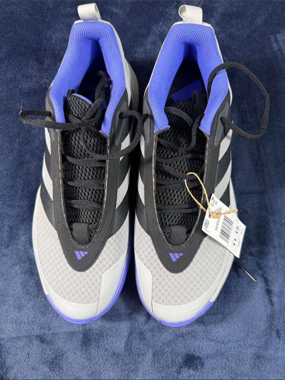 adidas Men's Black, Gray and Purple Running Sneakers